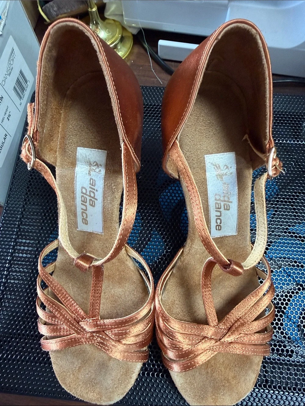 Aida latin shoes - Square Toe (Anna) - -